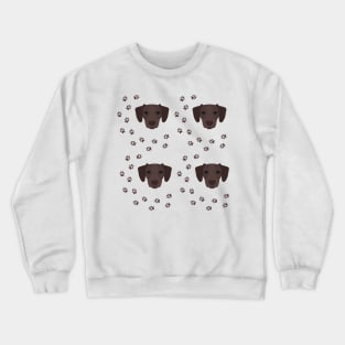 German Shorthaired Pointer Dog Breed Pattern Crewneck Sweatshirt